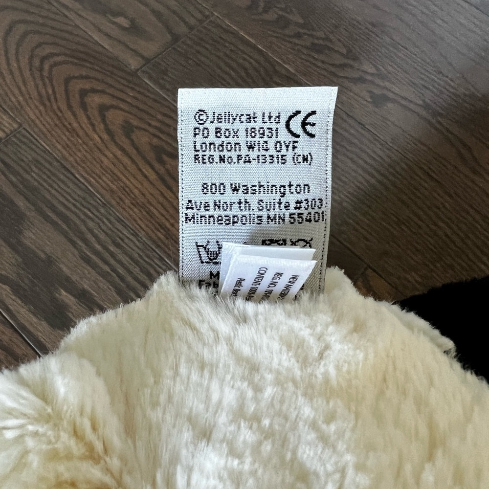 Jellycat Bashful Black & Cream Puppy - Medium 12” - Picture 10 of 12